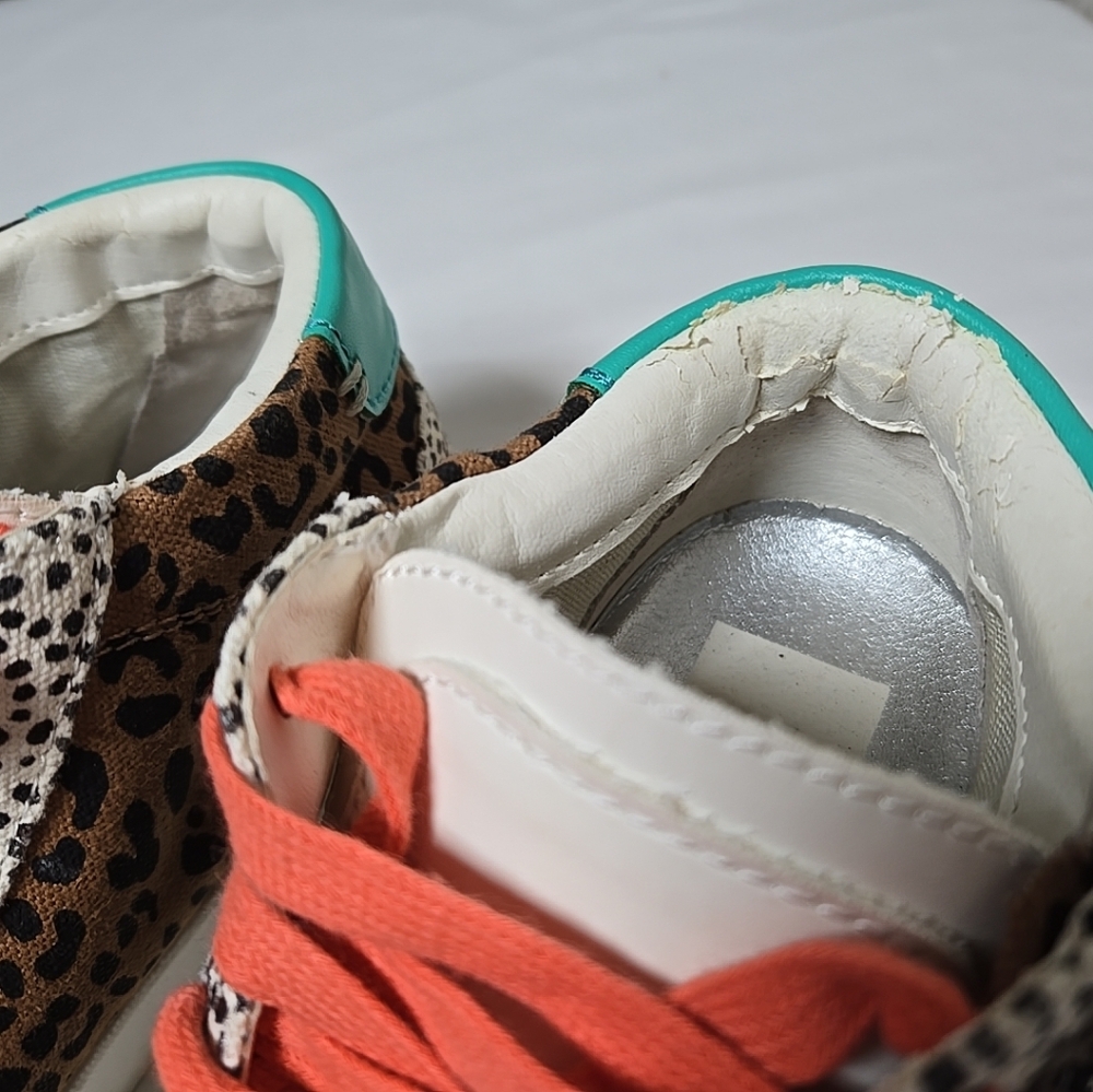 Dolce Vita Animal Print High Top Ladies Sneaker Size 8.5 - Picture 6 of 11